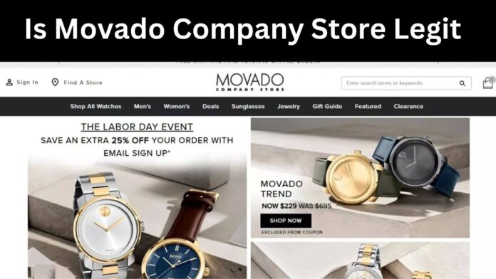 Is Movado Company Store Legit