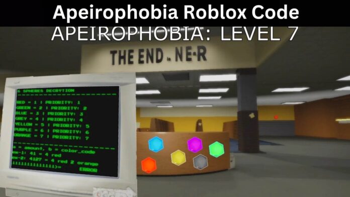 Apeirophobia Roblox Code