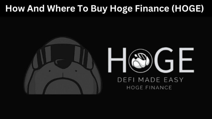 How And Where To Buy Hoge Finance (HOGE)