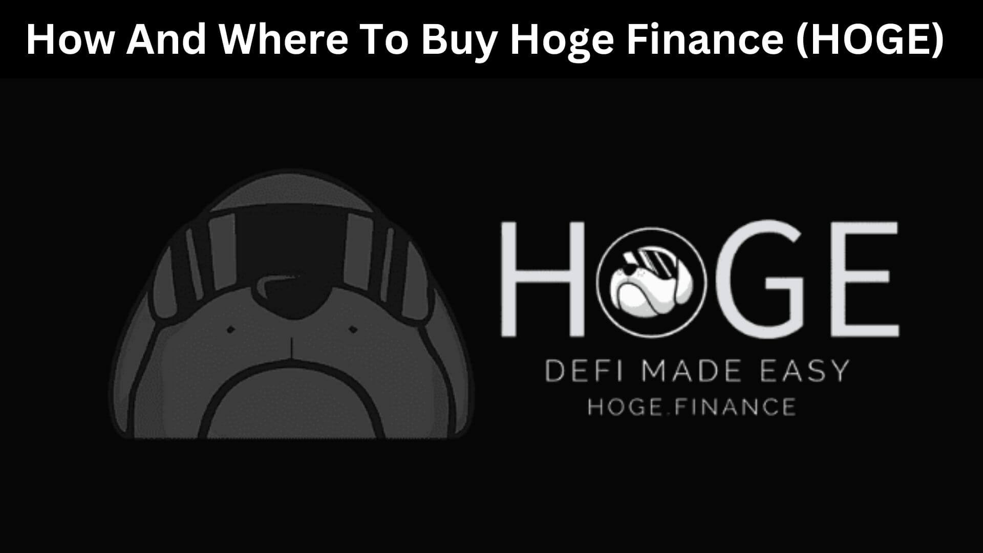 how to buy hoge finance crypto